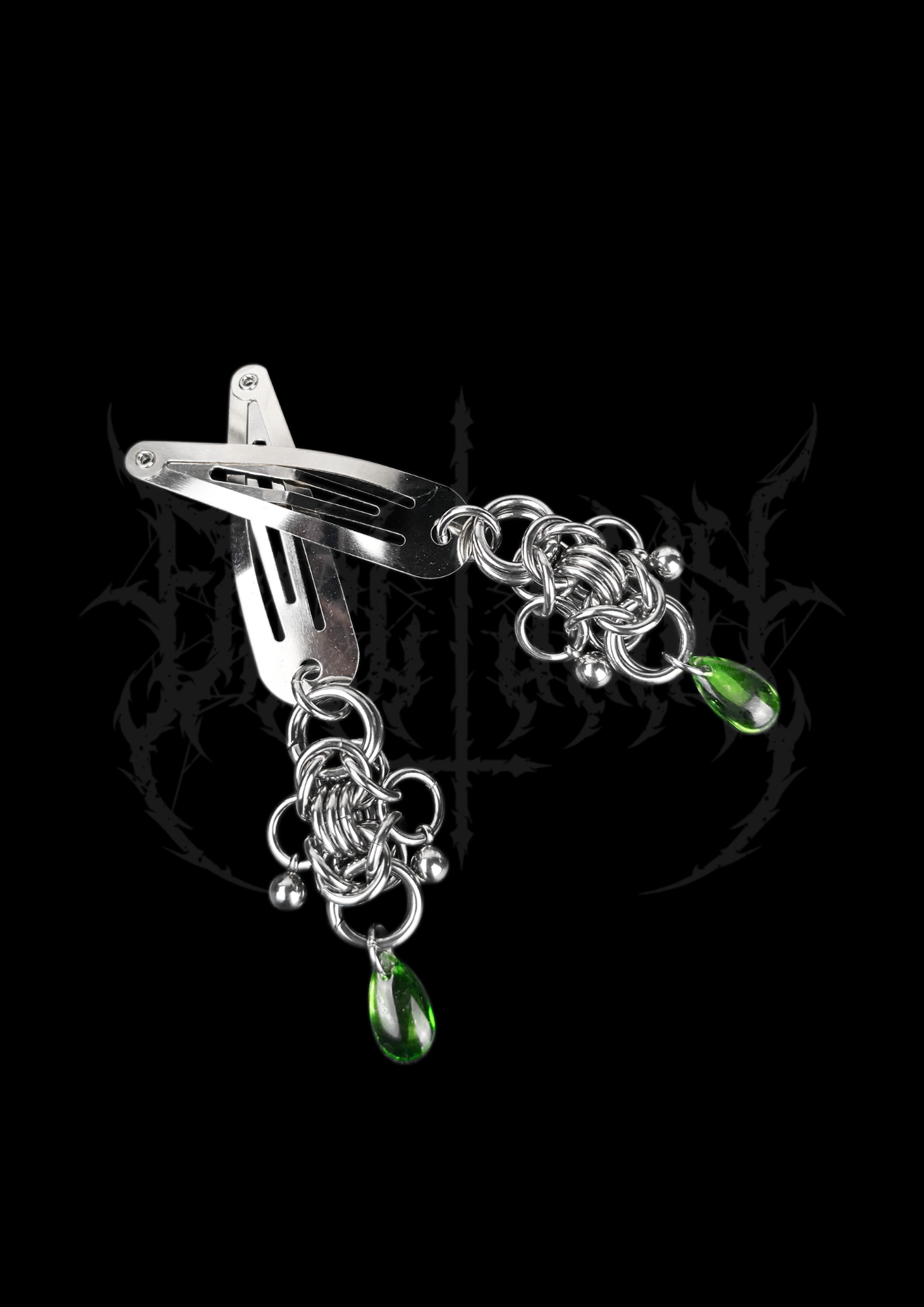 BARRETTES "GREEN HELL"