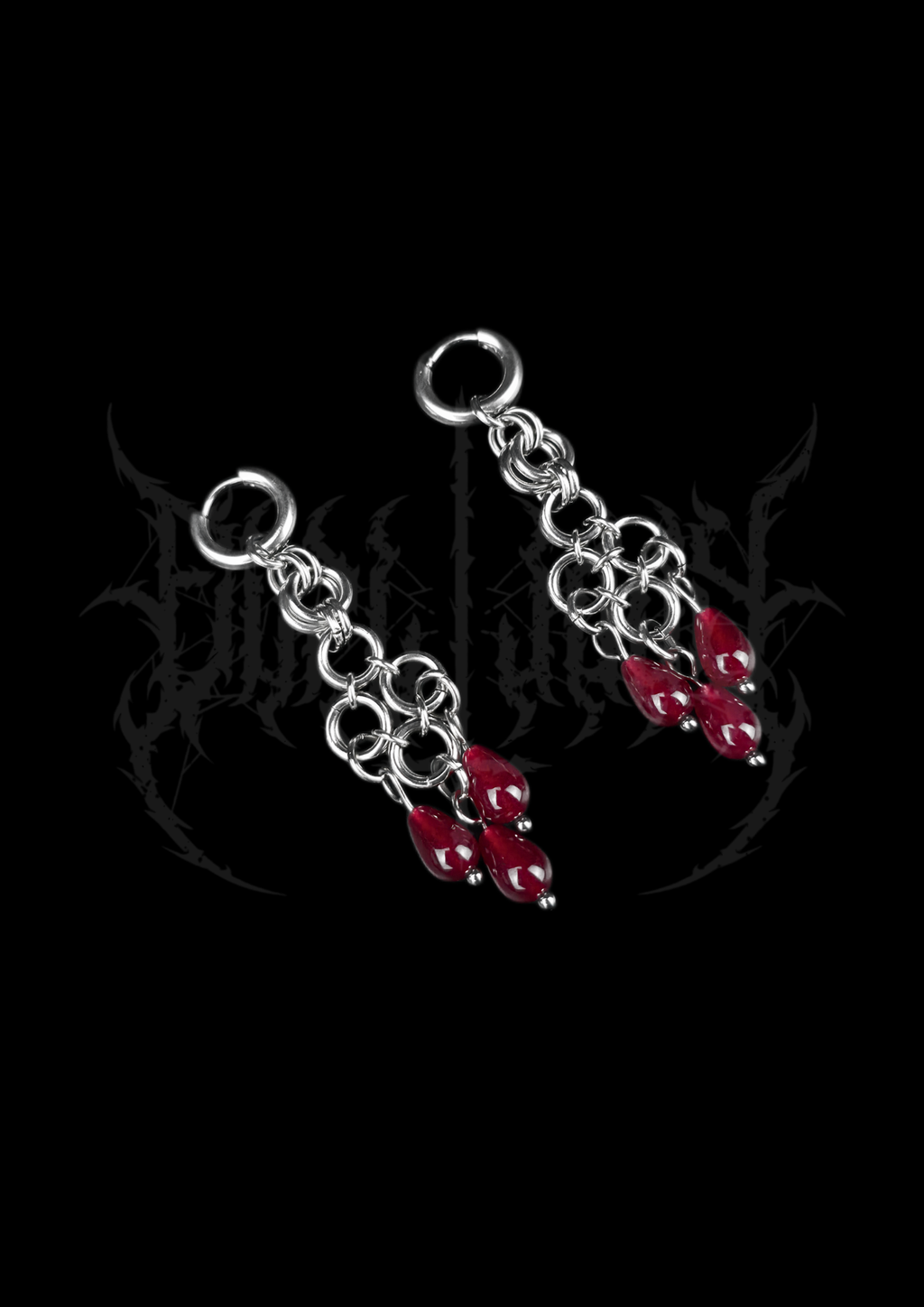 BOUCLES D'OREILLES "BLOODHEX"